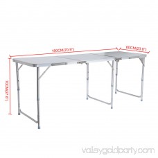 Ktaxon Folding Table 6' Portable Plastic Indoor Outdoor Picnic Party Camp Tables